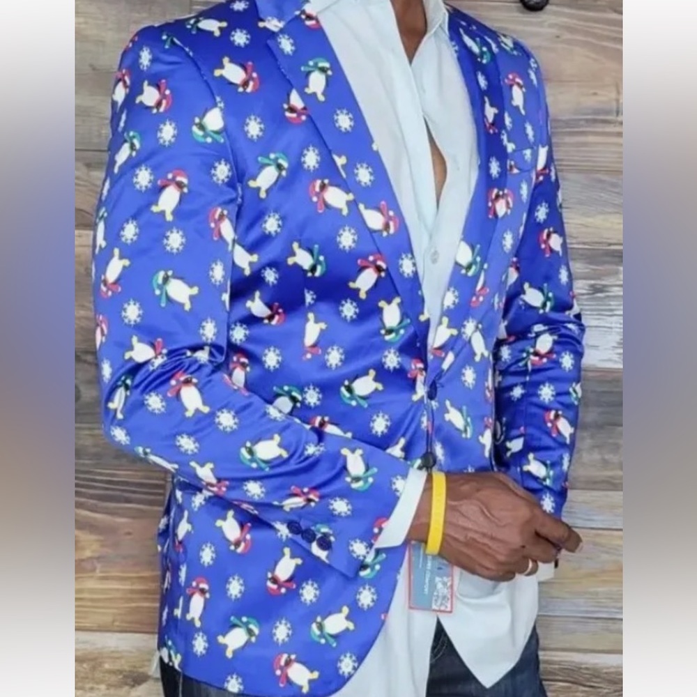NWT Suslo Couture Slim Fit Blazer- Penguin